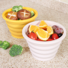 Hot Sale Reusable Food Containers Foldable Silicone Lunch Box Collapsible Water Bowl